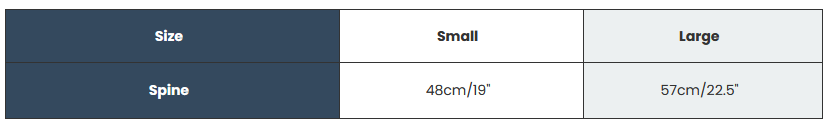 2025 WEATHERBEETA HALF PADS  Size Chart